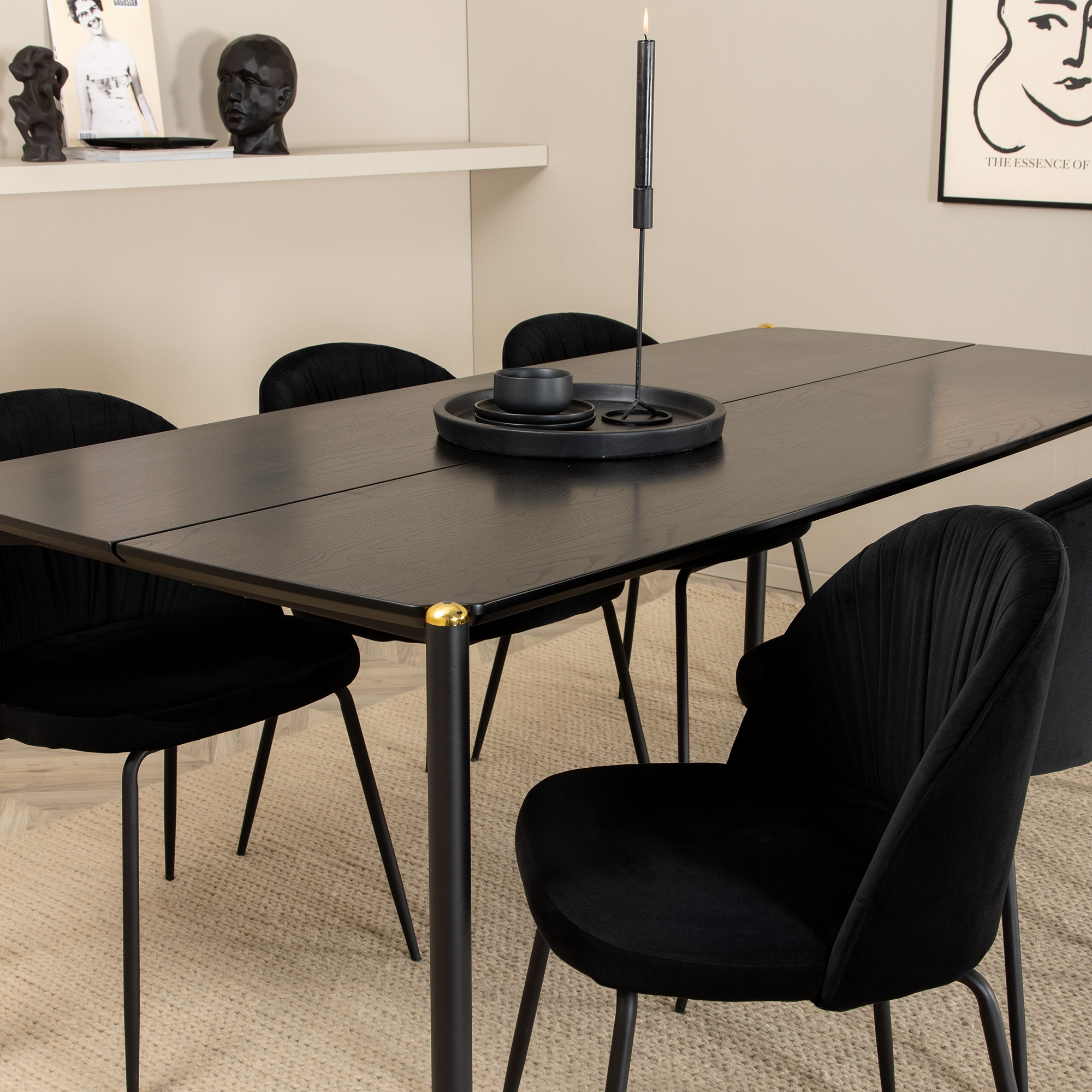 Matgrupp Venture Home Paris med 6 Wrigley Stolar