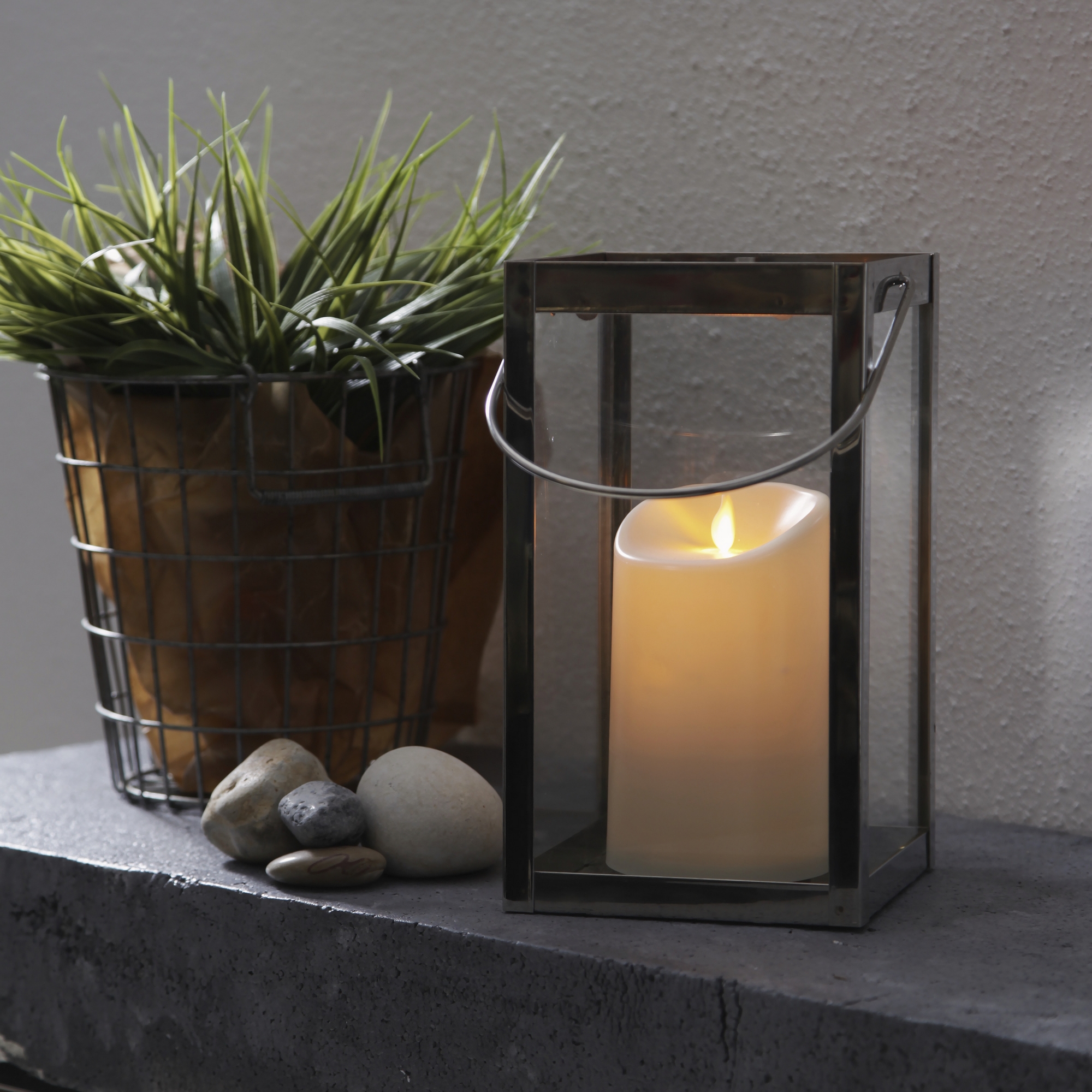 Blockljus Star Trading M-Twinkle LED Ivory