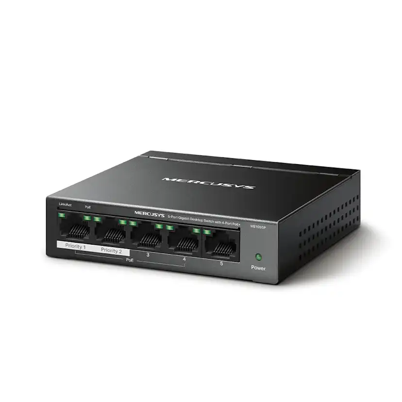 Desktop Switch Mercusys MS105GP 5-Port Gigabit with 4-Port PoE+