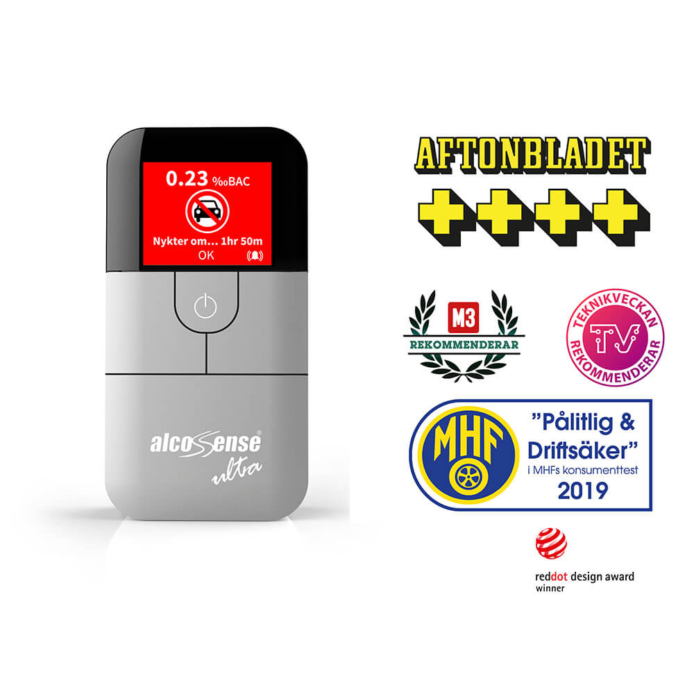 Alkoholmätare Alcosense Ultra Bränslecellsensor & BlowCoach Teknik