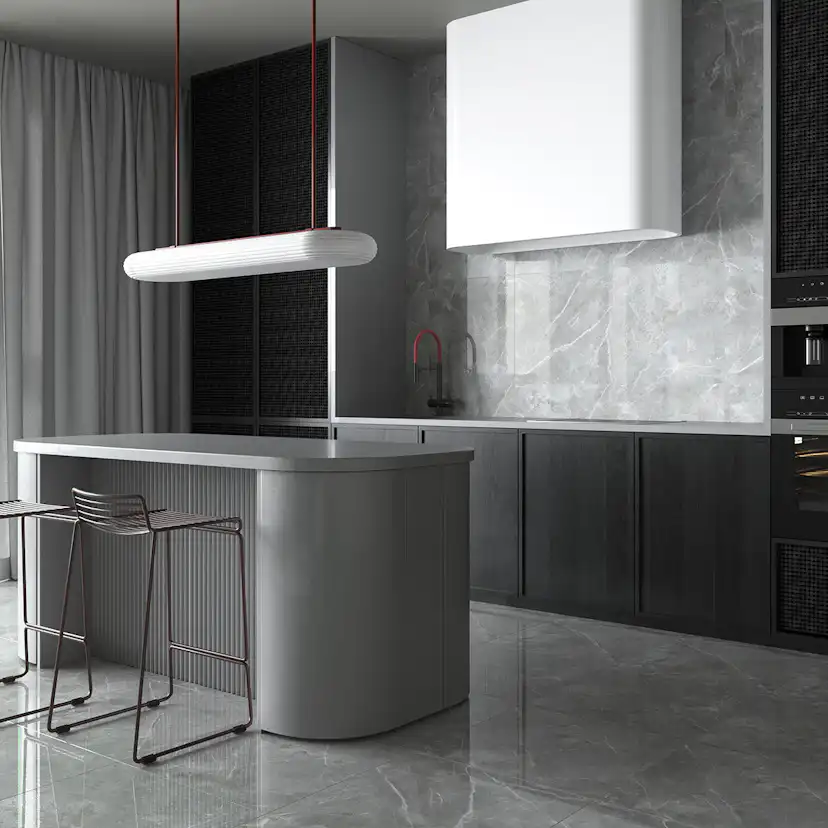 Klinker Tenfors Pulpis Dark Grey Marmor Blank 60x60