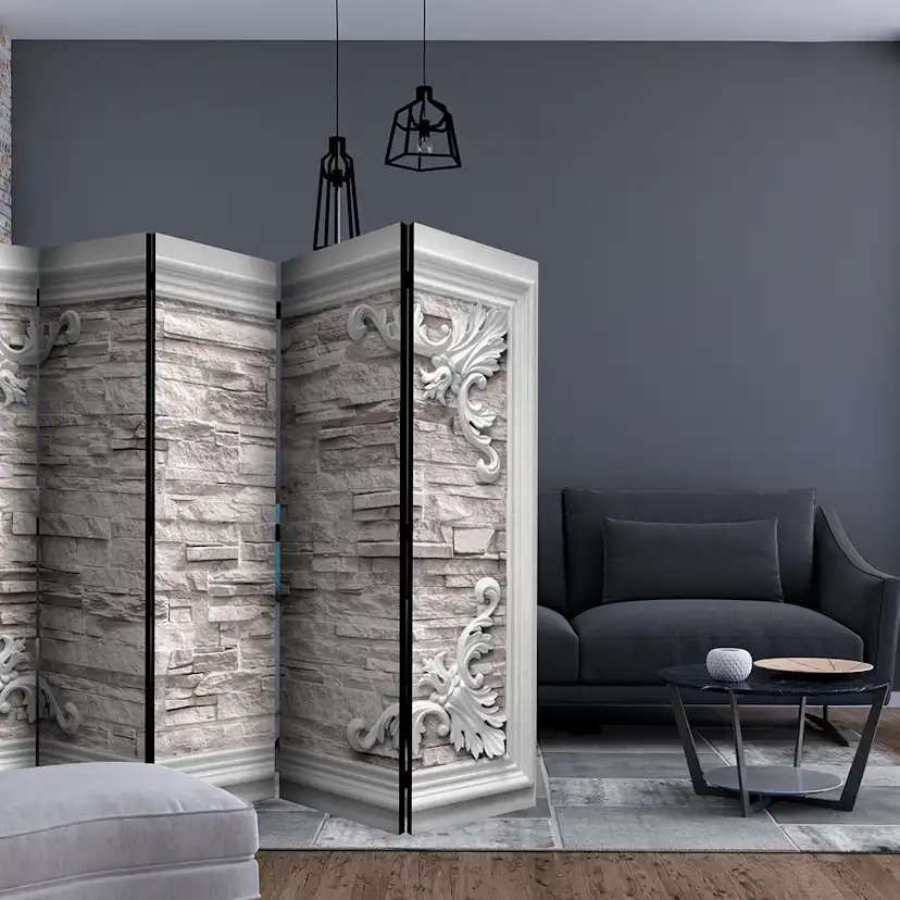Rumsavdelare Skärmvägg Arkiio Brick In The Frame Beige II 225x172 cm
