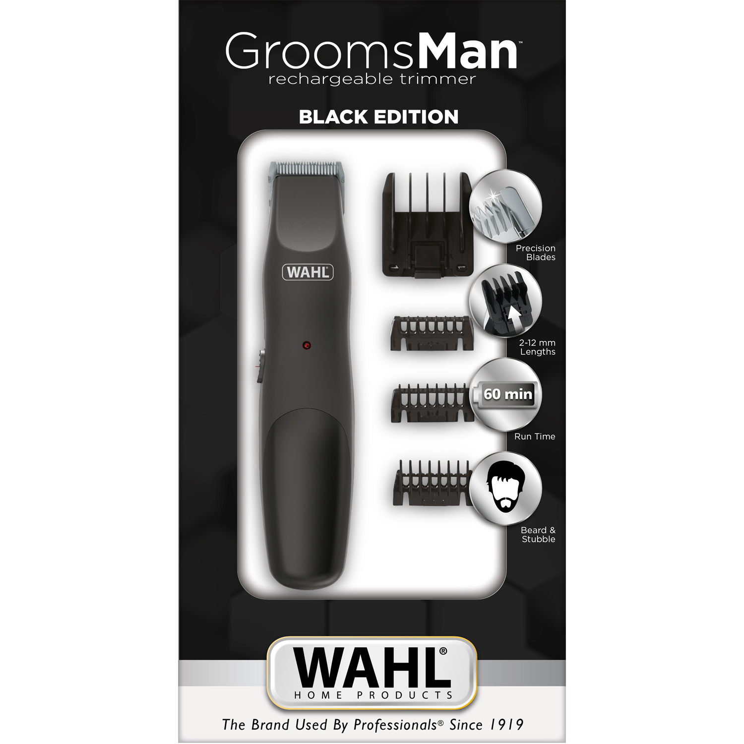 Skäggtrimmer Wahl Groomsman BLACK EDITION Precision