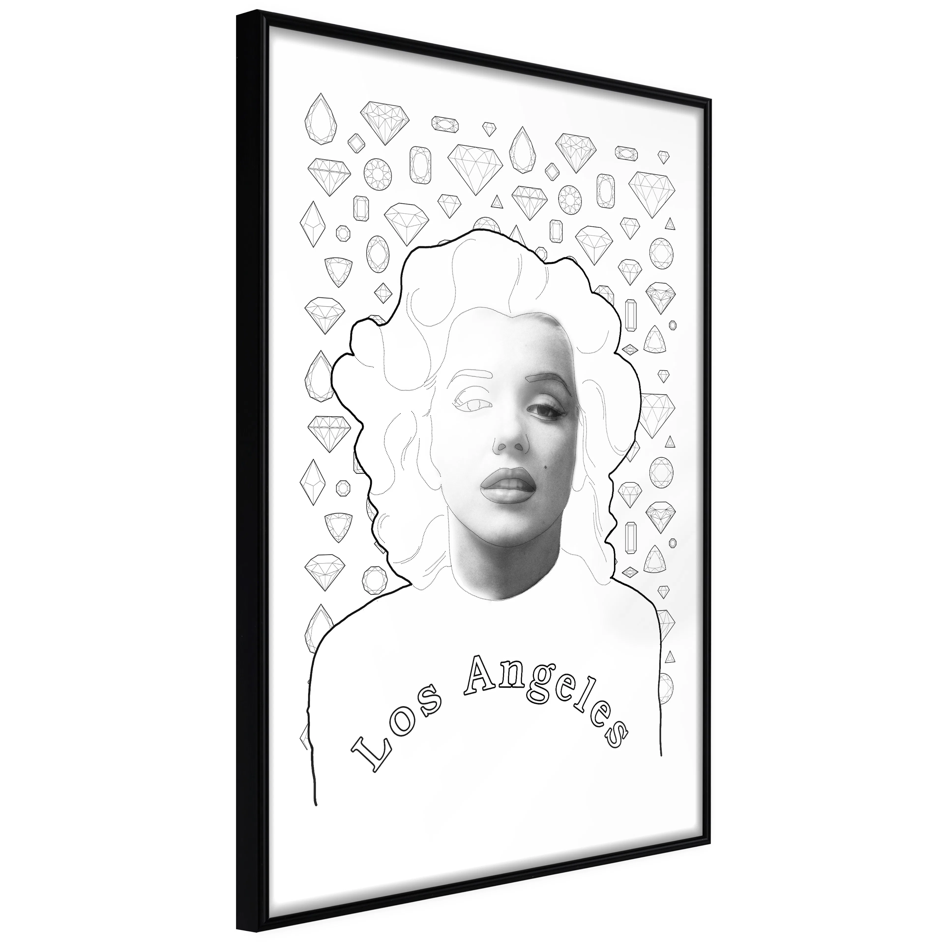 Affisch - Marylin Monroe [Poster] 20x30 Svart ram, 20x30 cm
