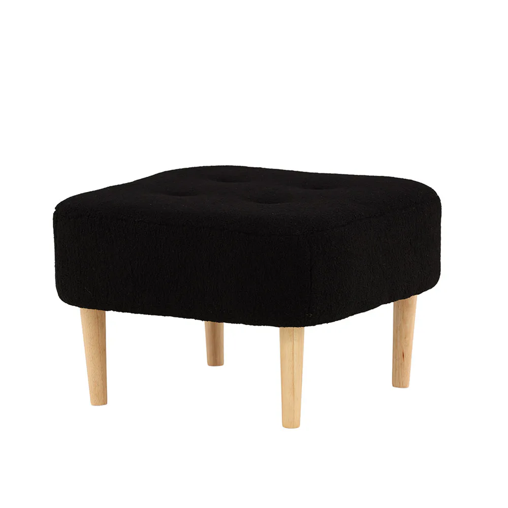 Salina Ottoman/Pouf - Oaklook / Black Fleece Svart