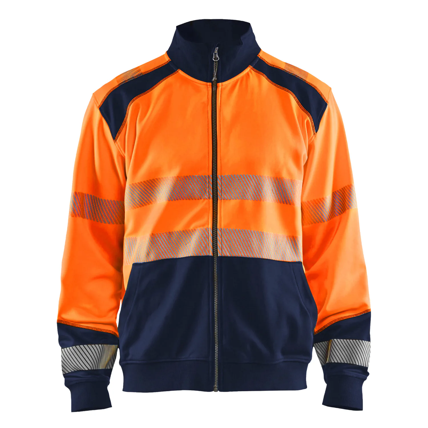 Varselorange/Marinblå