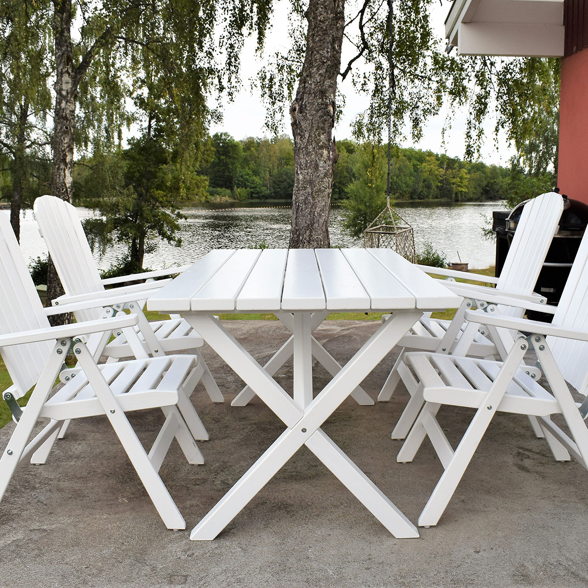 Matgrupp Baltic Garden Scottsdale 150 Med 4 Kungshamn Stolar