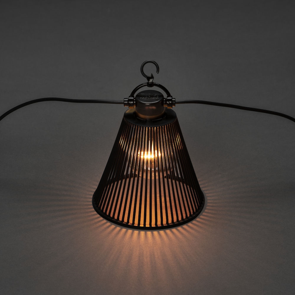 Tilläggsslinga Gnosjö Konstsmide E27 10 Amber LED Skärmar