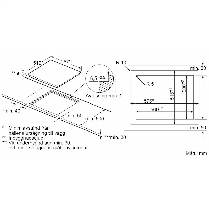 Induktionshäll Bosch Serie 8 PXE601DC1E med PerfectFry-Sensor