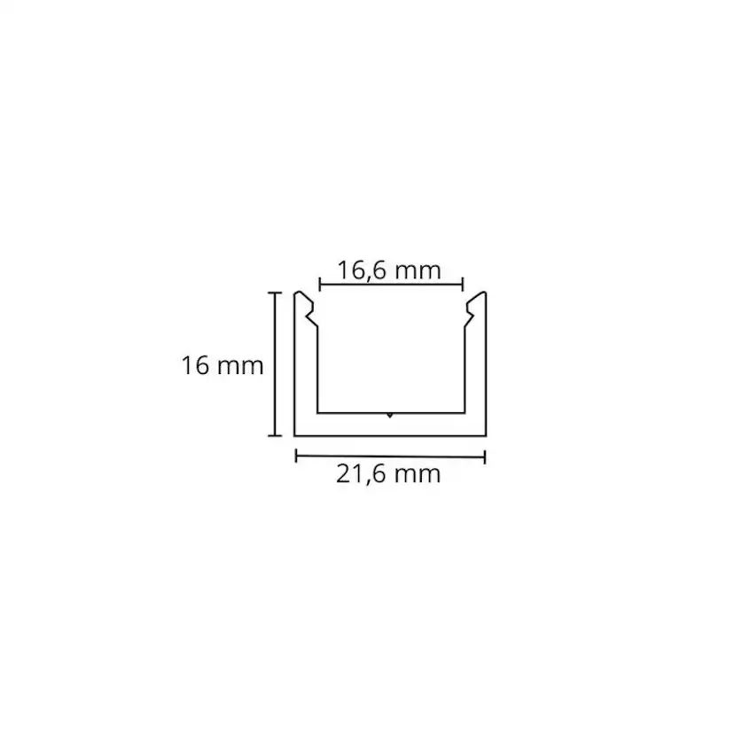 Profil SG ARMATUREN Utanpåliggande Stripline 1,8M