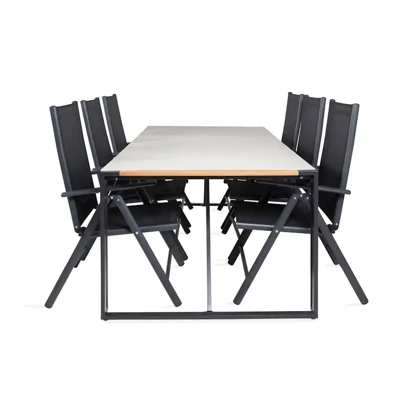 Matgrupp Venture Home Texas Matgrupp Utomhus 200cm med 6 Break Positionsstolar