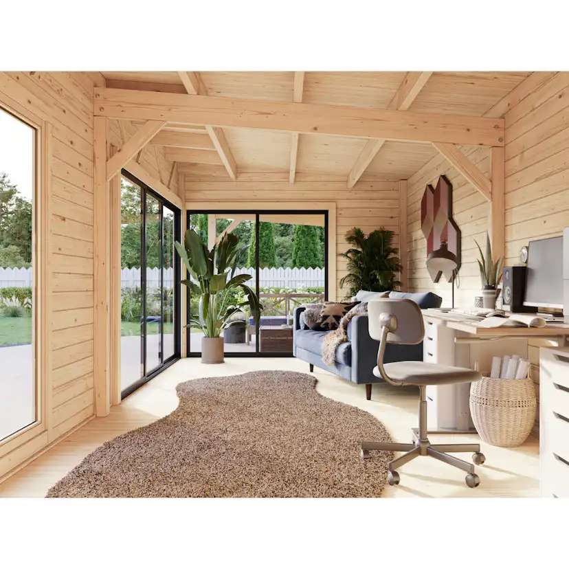 Stuga Palmako Andrea 30,4 m² Slide (inv. 21,1+7,9 m²)