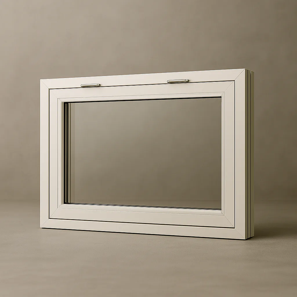 Överkantshängt Sveafönster Solid Aluminium 3-glas