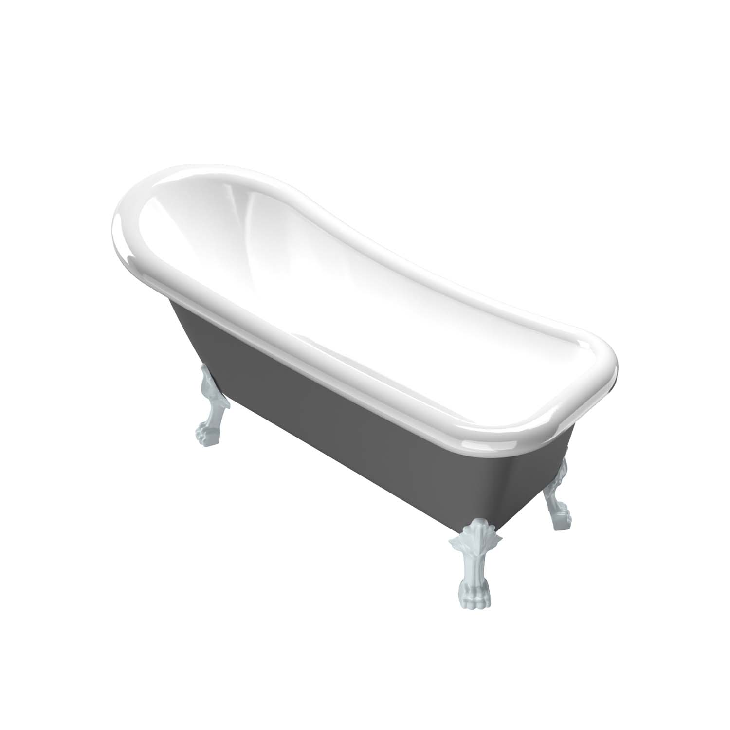 Tassbadkar Bathlife Ideal Grå