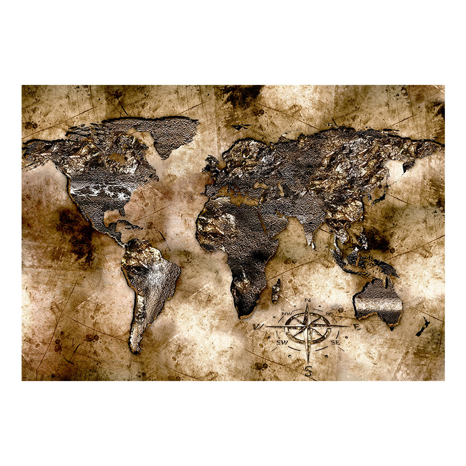 Fototapet Arkiio Old world map 250x175 Storlek: 250x175 cm
