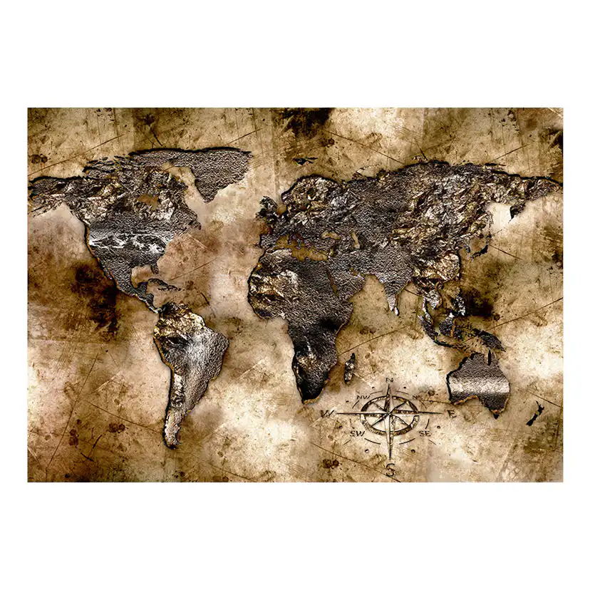 Fototapet Arkiio Old world map 250x175 Storlek: 250x175 cm