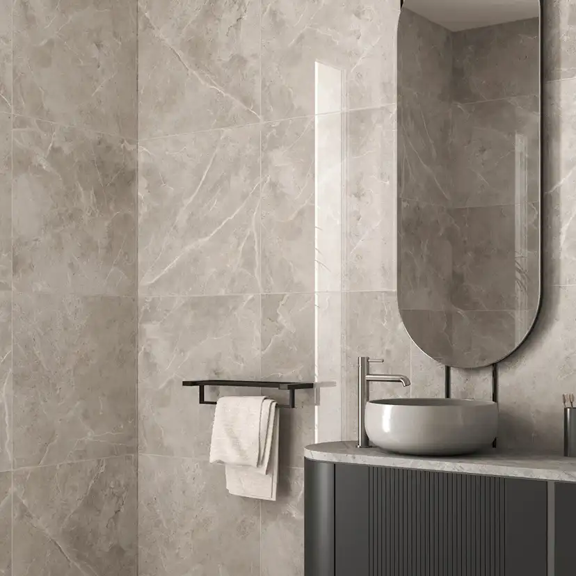 Klinker Tenfors Pulpis Mid Grey Marmor Blank 60x60