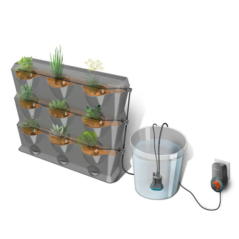 Bevattningsset Gardena Nature Up! Transformator och Pump