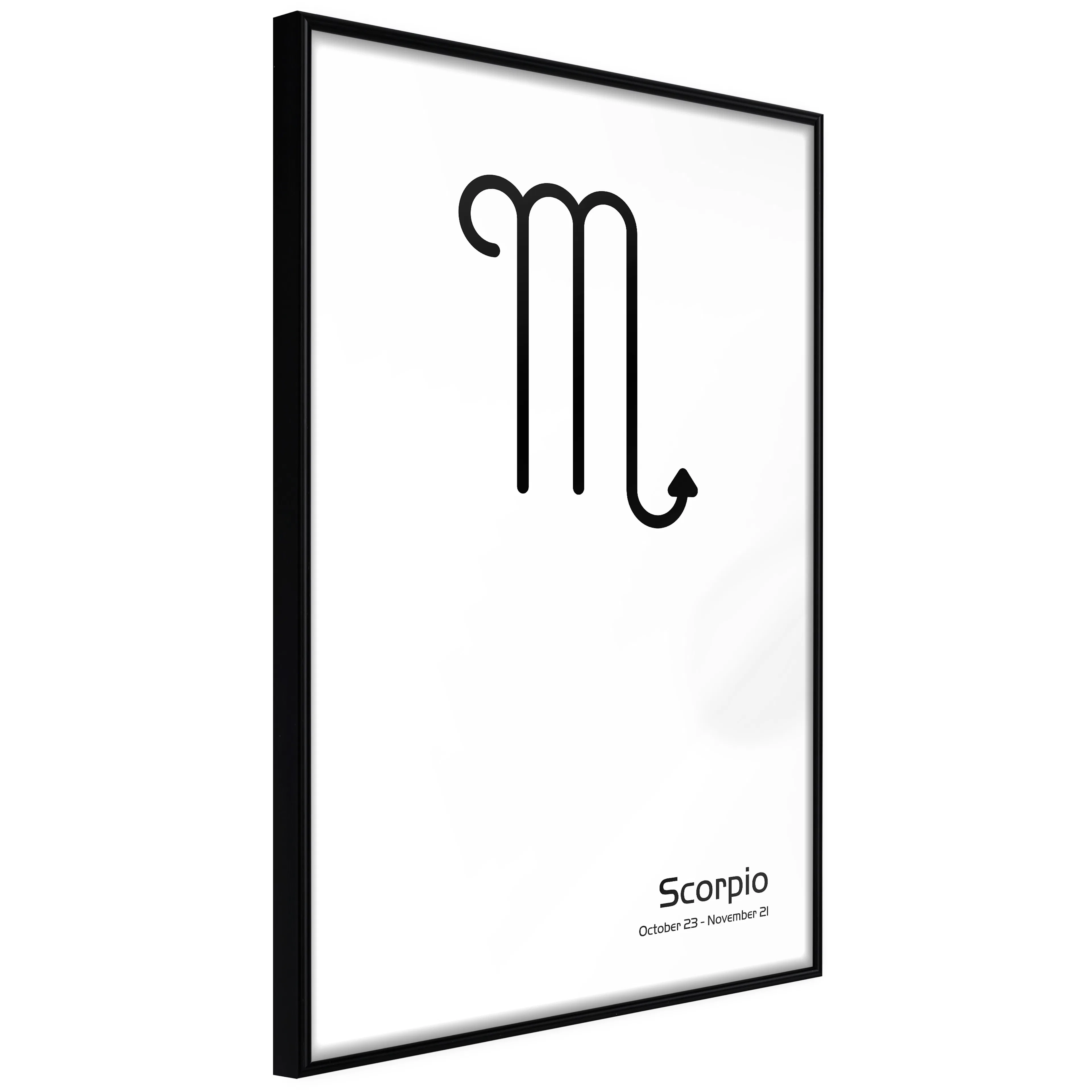 Affisch - Scorpio [Poster] 20x30 Svart ram, 20x30 cm