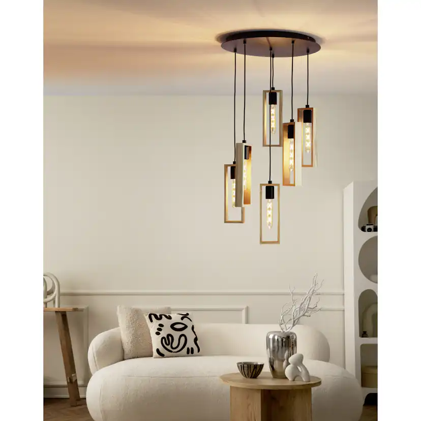 Taklampa Eglo Littleton med 6 lampor