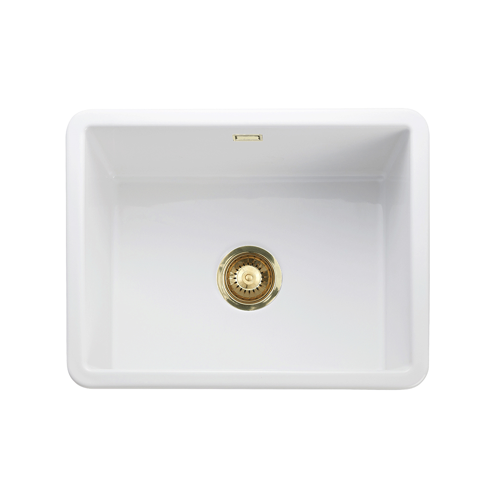 Diskho Lavabo Mataro III Färg: Vit/Mässing