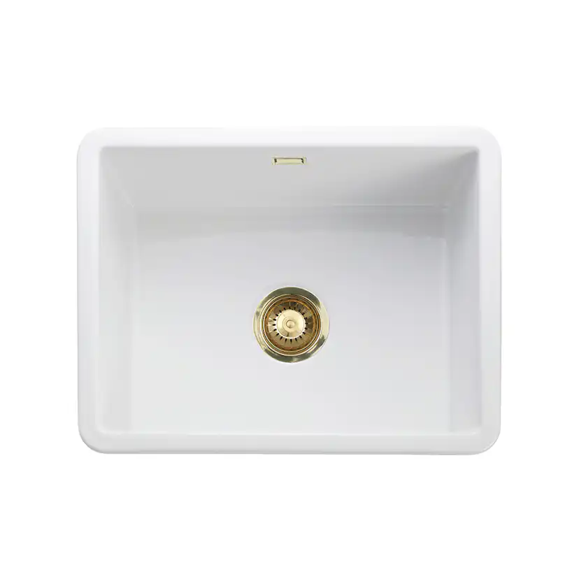 Diskho Lavabo Mataro III Färg: Vit/Mässing