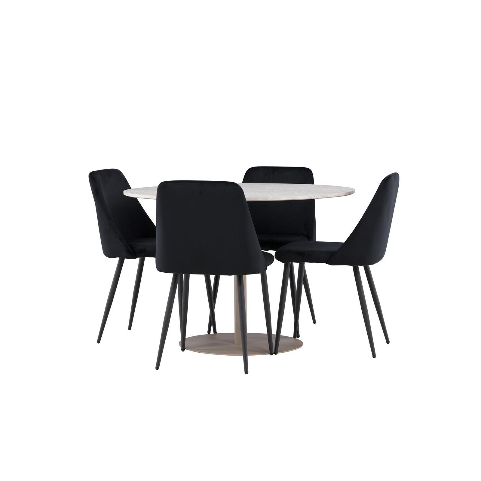 Matgrupp Venture Home Lycke Ø110 med 4 st Night Stolar