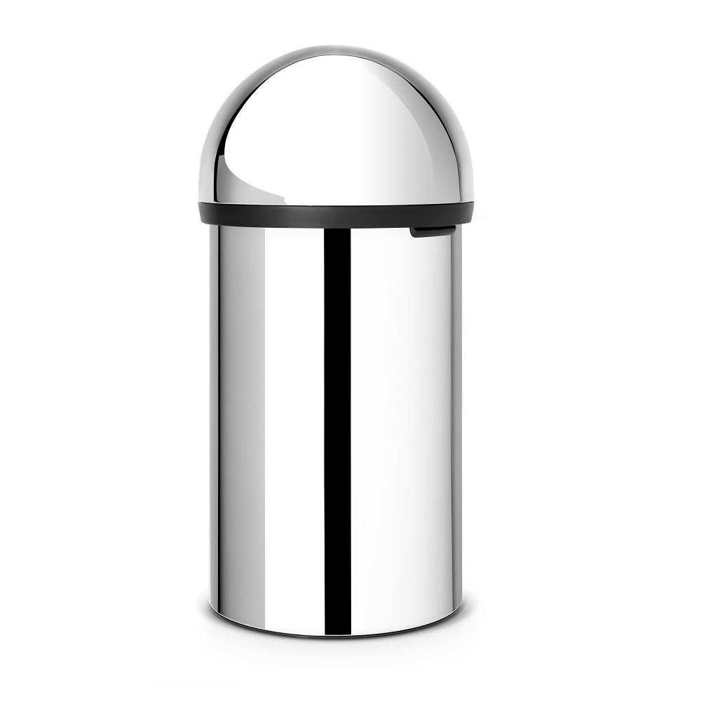 Soptunna Brabantia Push Bin 60 L Blank Stål Färg: Blank Stål