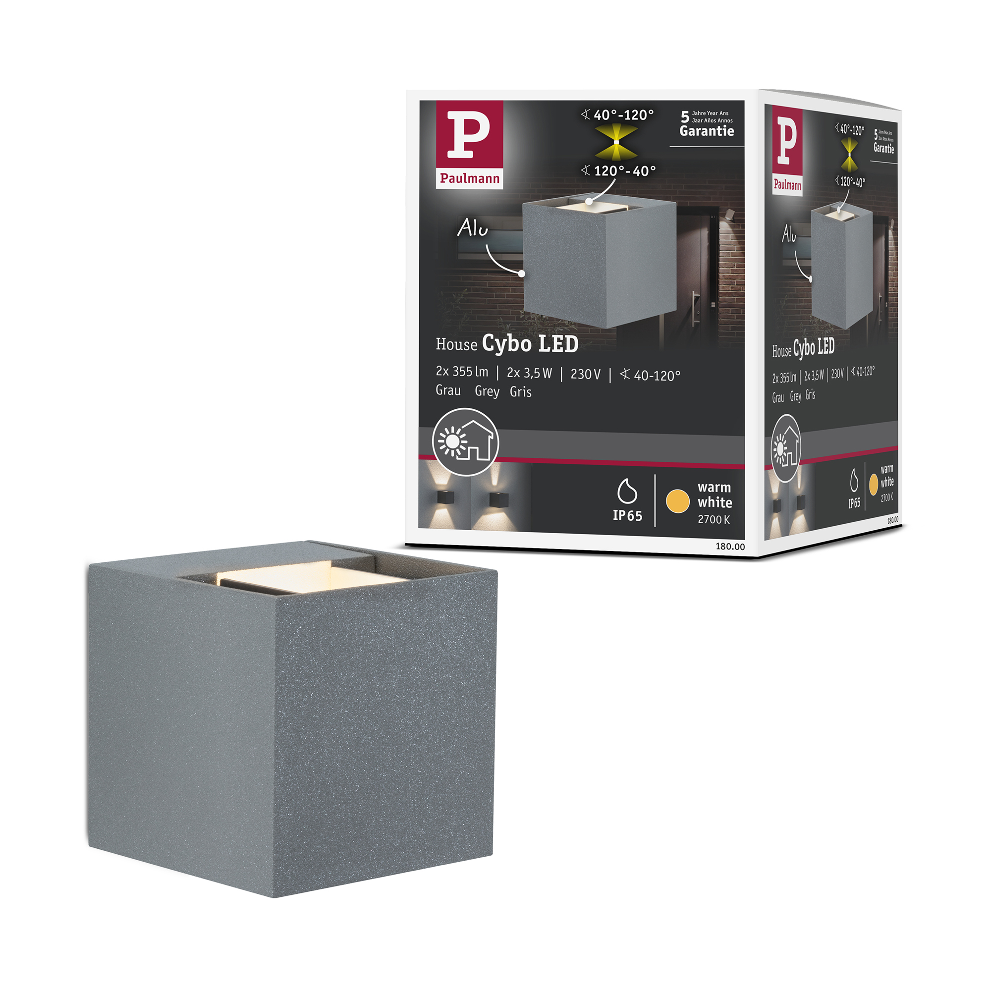 Fasadbelysning Paulmann Cybo LED IP65 230V