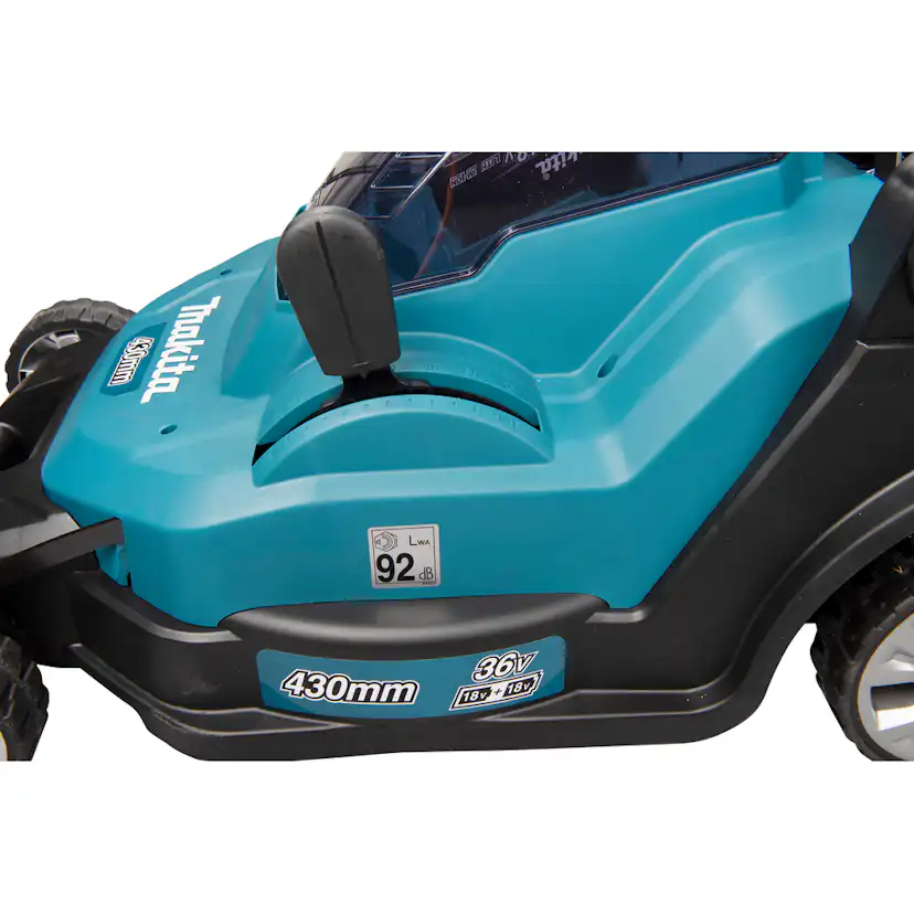 Gräsklippare Makita DLM432CT2 36 V med 5 Ah-batteri och Laddare