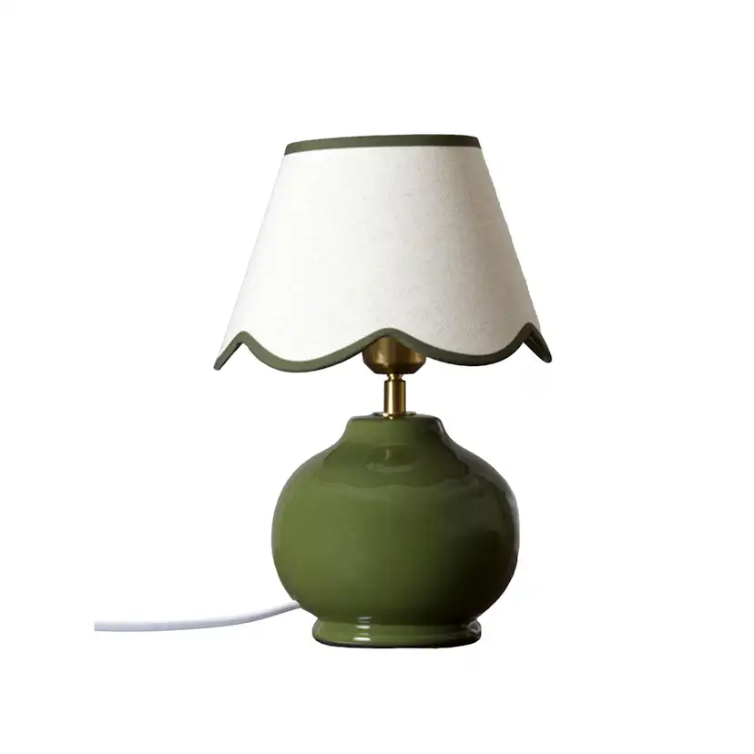 Nell bordslampa Grön