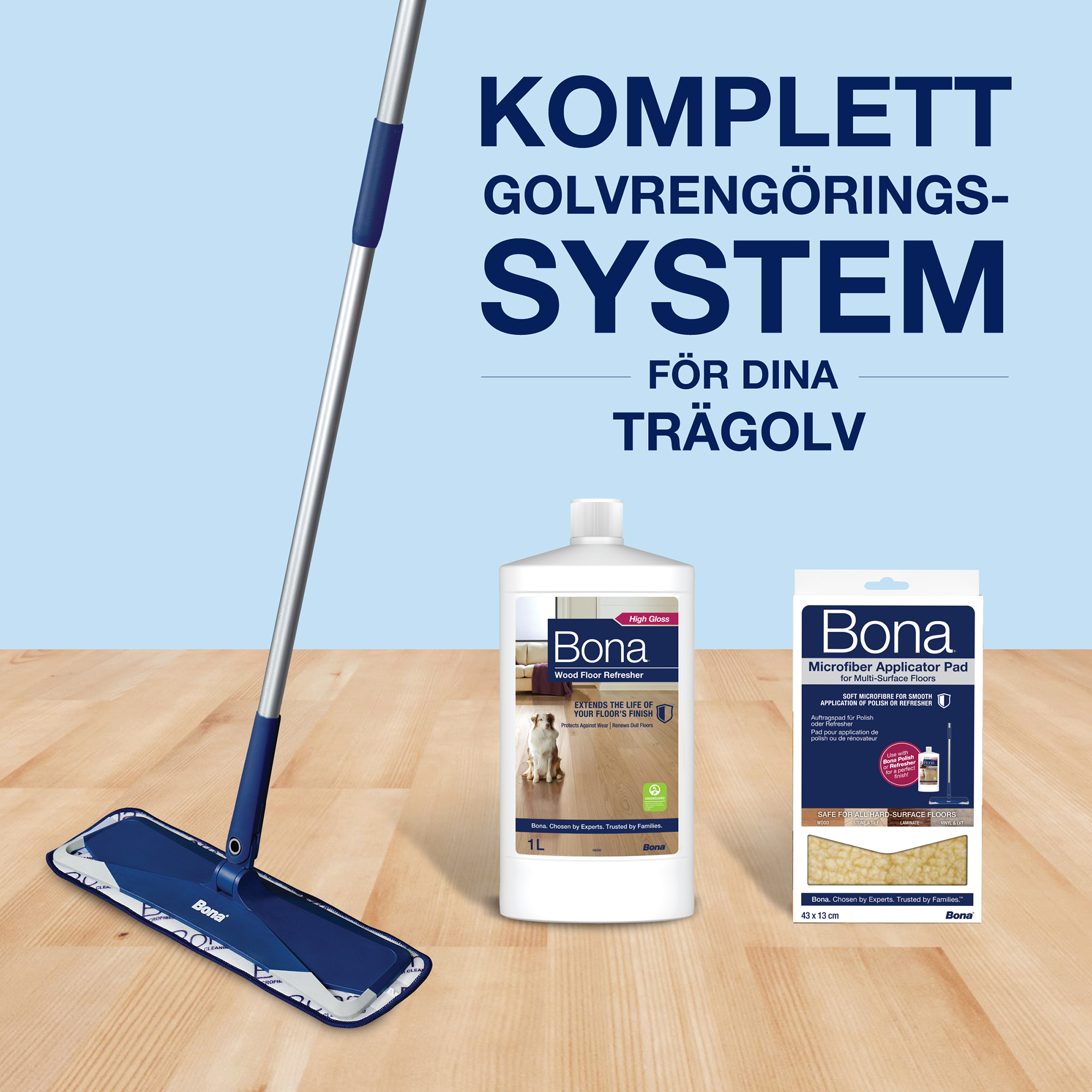 Golvtillbehör Bona Wood Floor Refresher, Underhållslack för Trägolv 1L