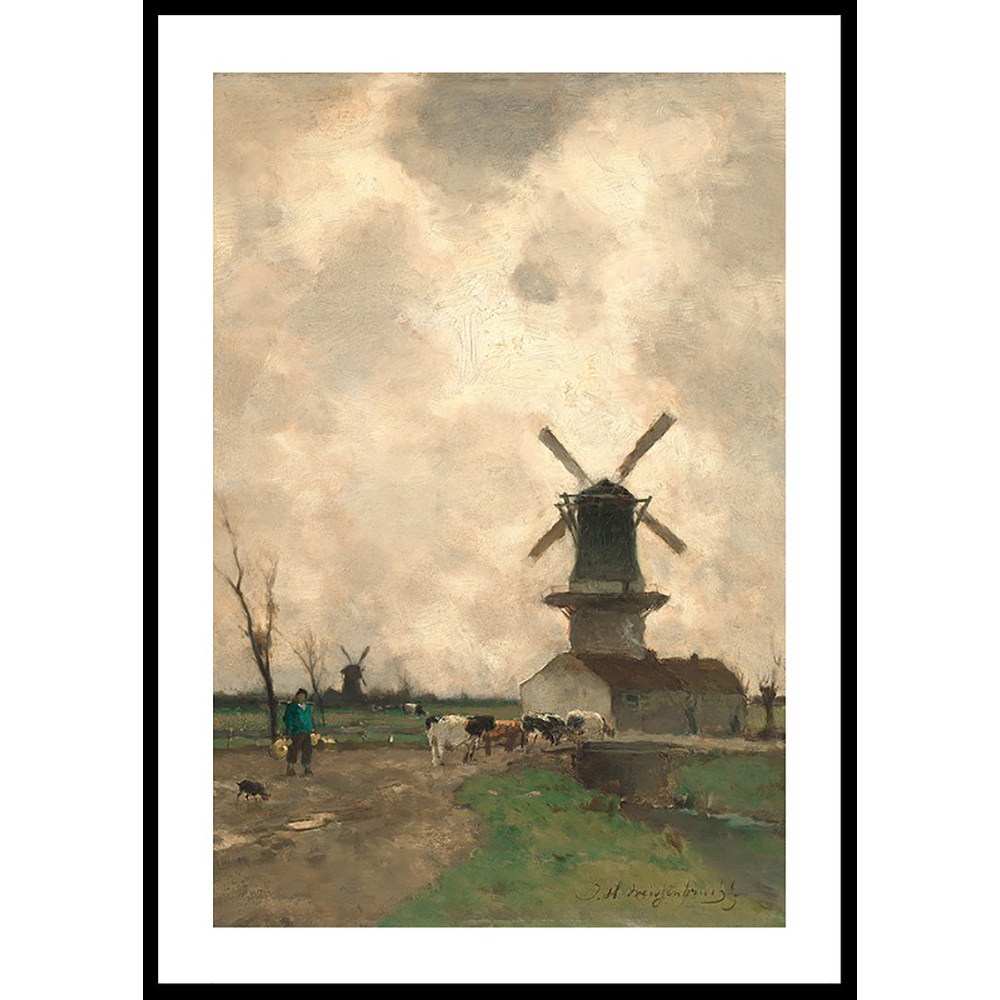 Poster Gallerix De Molen By Jan Hendrik Weissenbruch