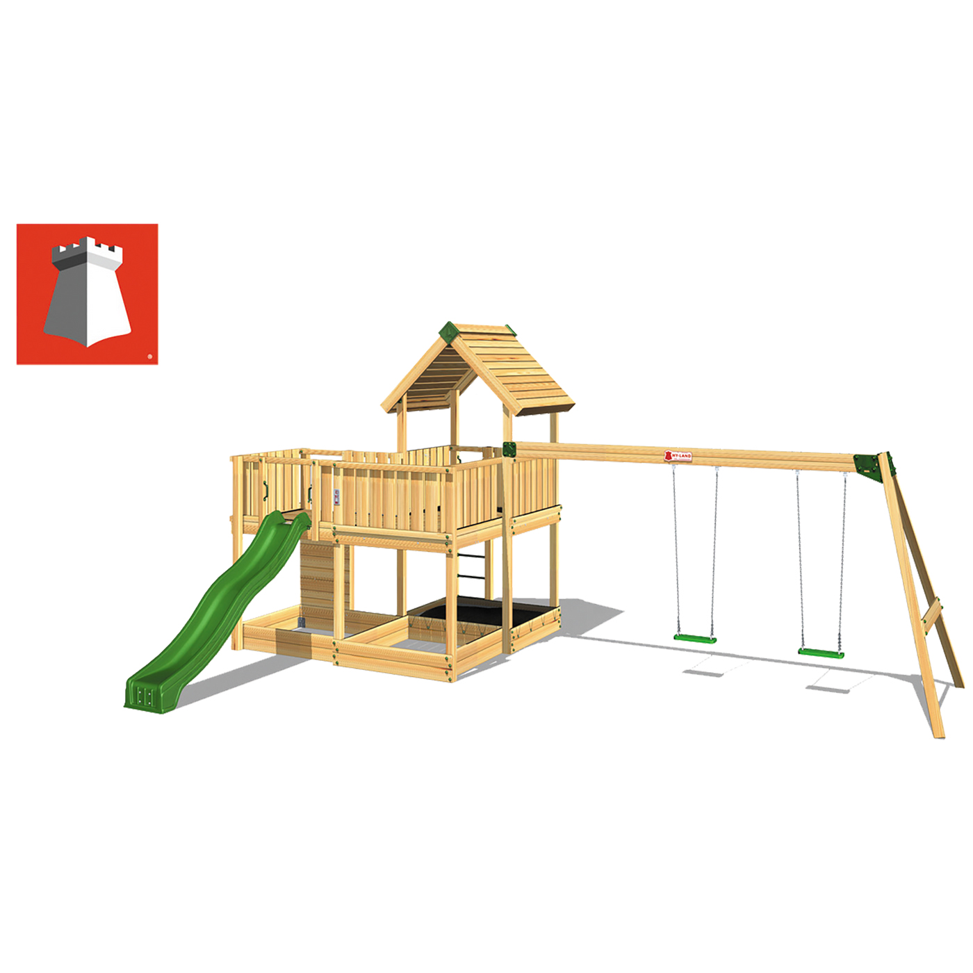 Klätterställning Hy-Land Projekt 5 + Swingmodul