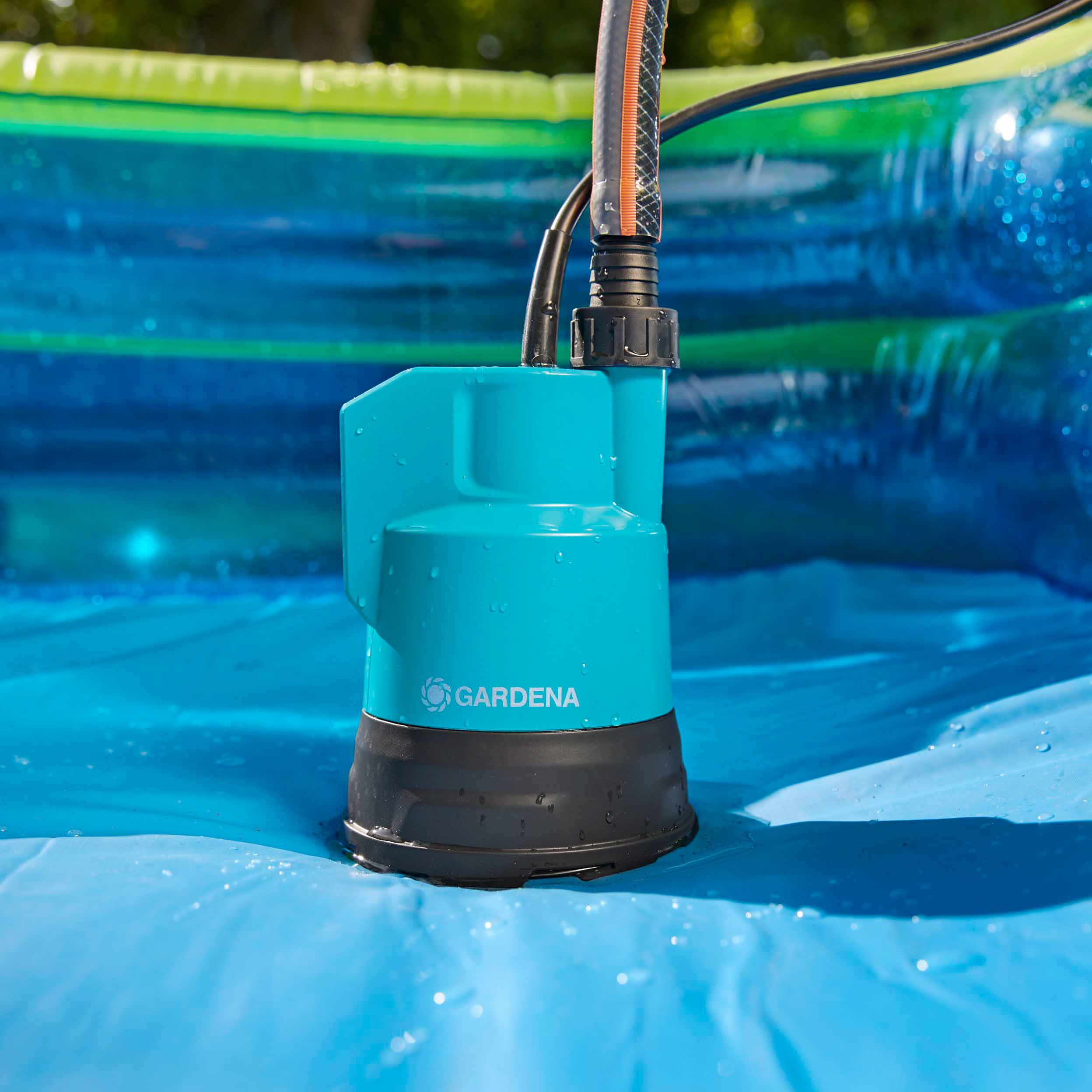 Dränkbar Pump Gardena 2000/2 Li-18 för Rent Vatten