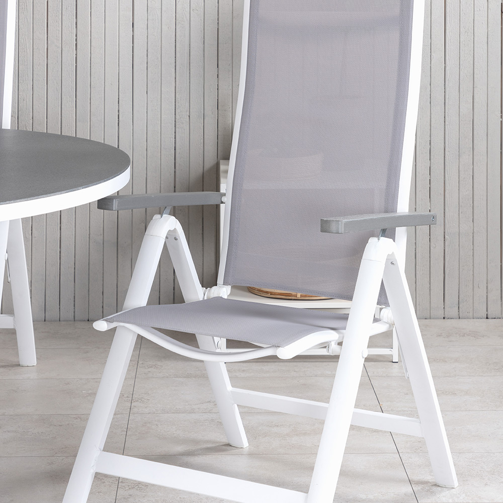 Matgrupp Venture Home Copacabana med 4 Aleyna Positionsstolar