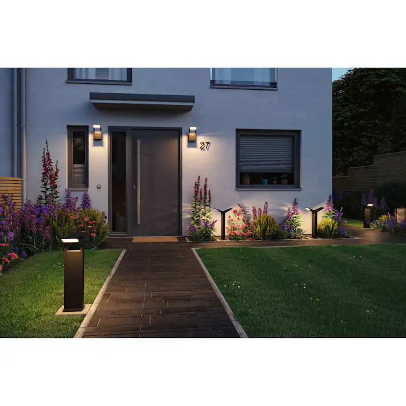 Fasadbelysning LED Paulmann Juntea Seawater Resistant med Skymningsstyrd rörelsedetektor IP44 230V