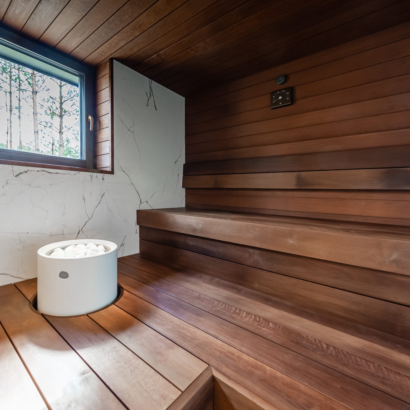 Bastupanel Sauna Sweden STS Mörk värmebehandlad AL 15x120mm 6st/pkt