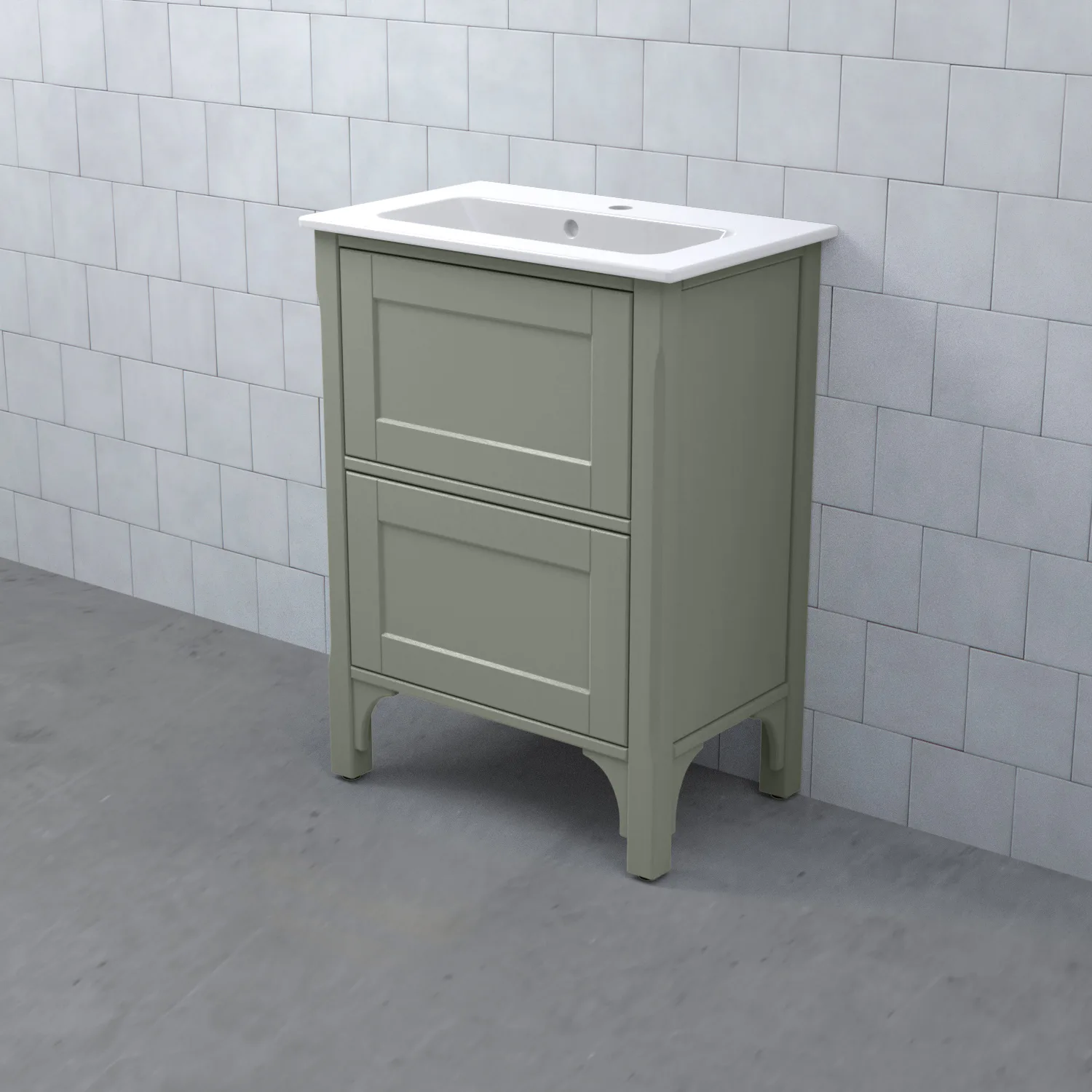 SAGA Kommod 60/40 Dälja Mossgrön BxHXD: 590x830x380 mm, Dälja Mossgrön