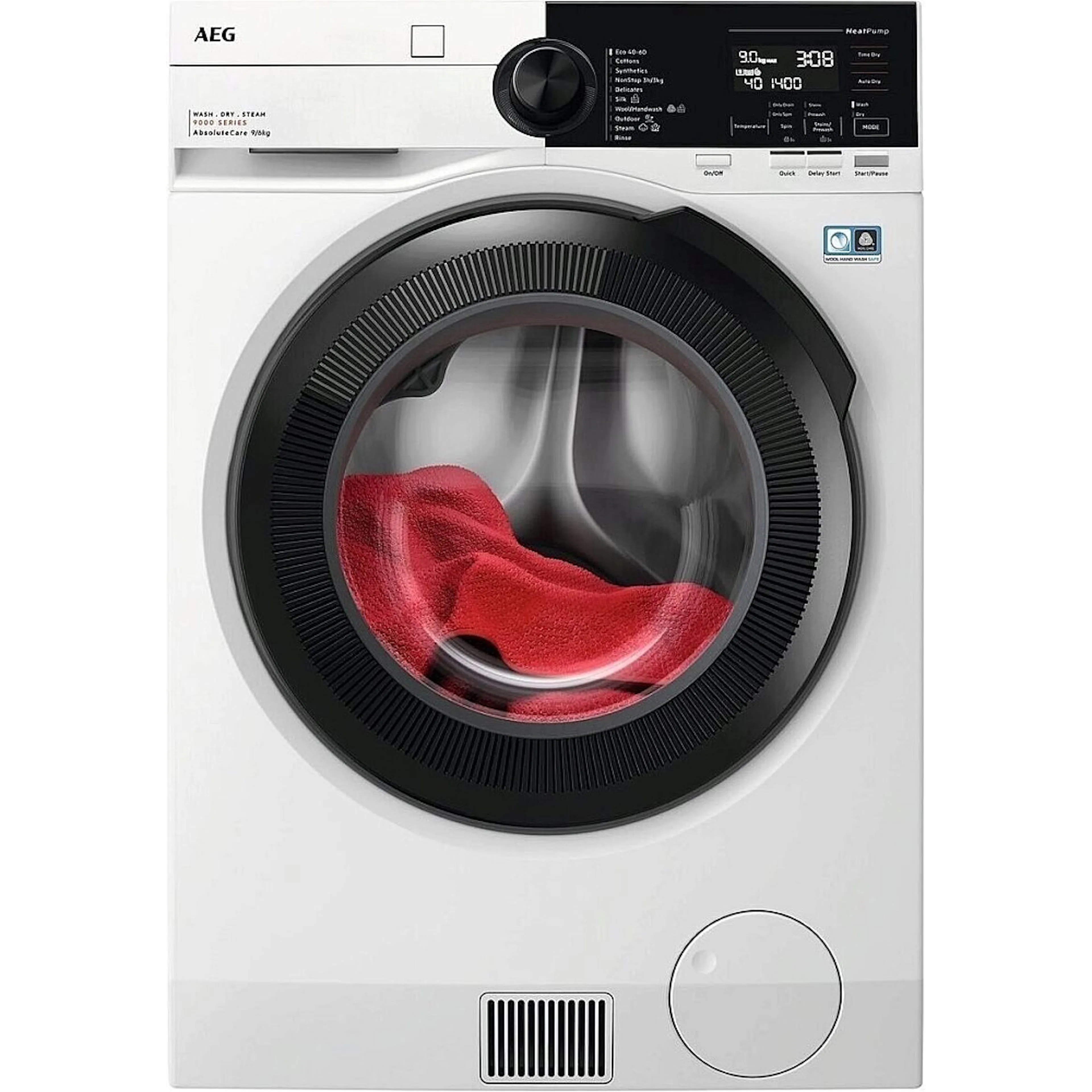 Tvättmaskin med Torktumlare AEG LWR954P16H Skonsam Klädvård