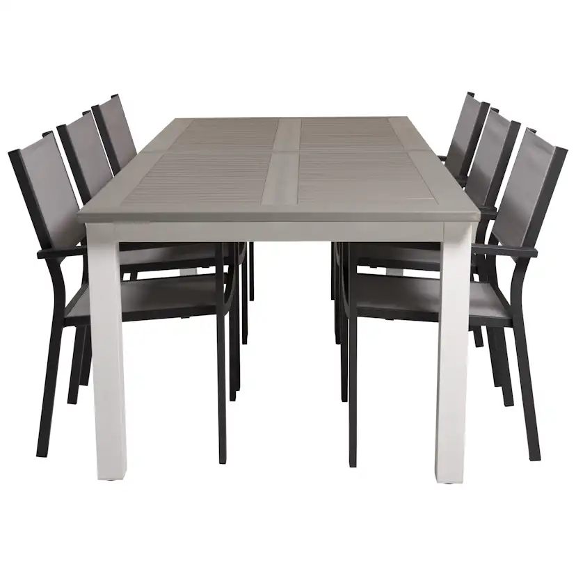 Matgrupp Venture Home Aleyna 224/324 med 6 Copacabana Karmstolar