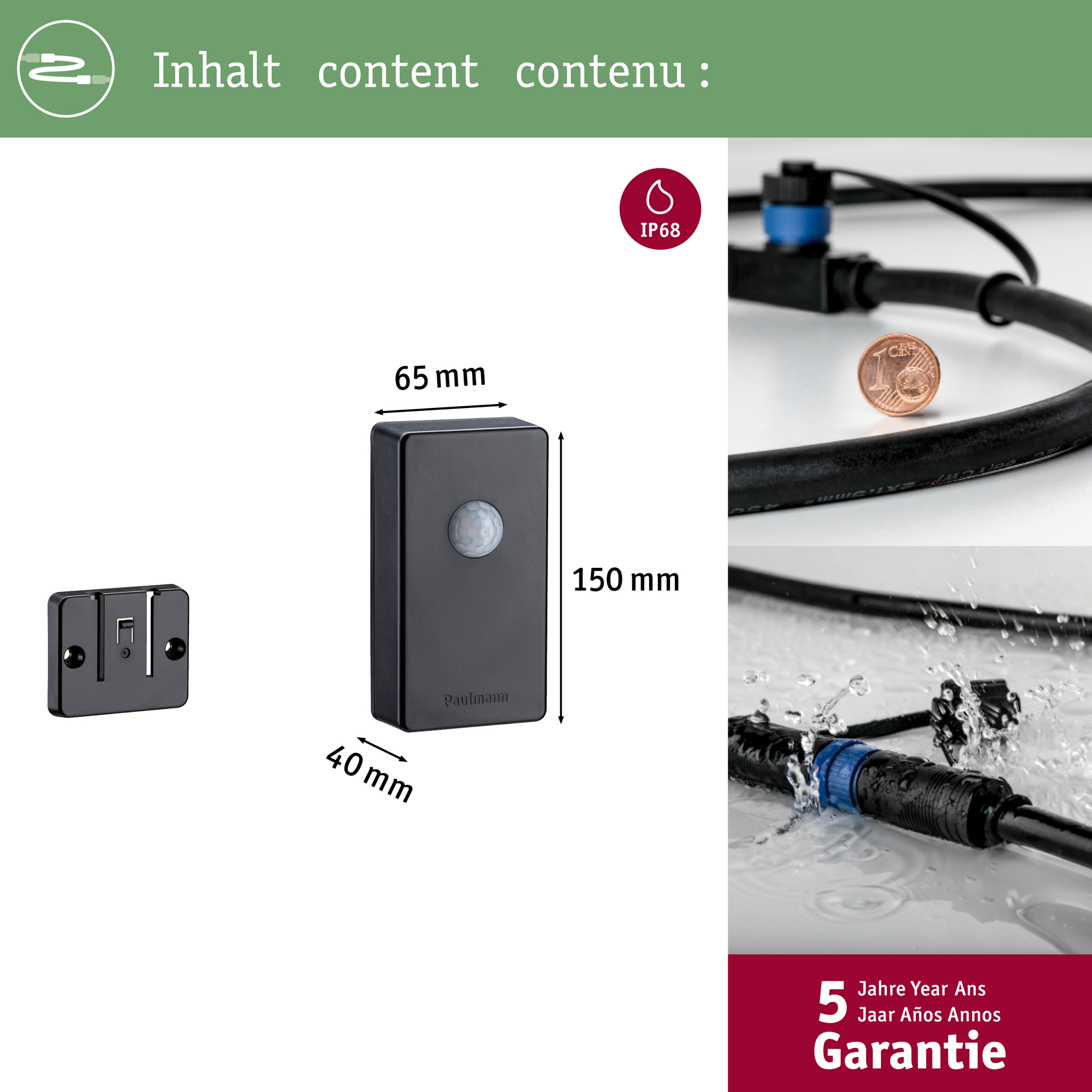 Sensor Paulmann Plug & Shine Skymningssensor Smart Home Zigbee 3.0 Twilight