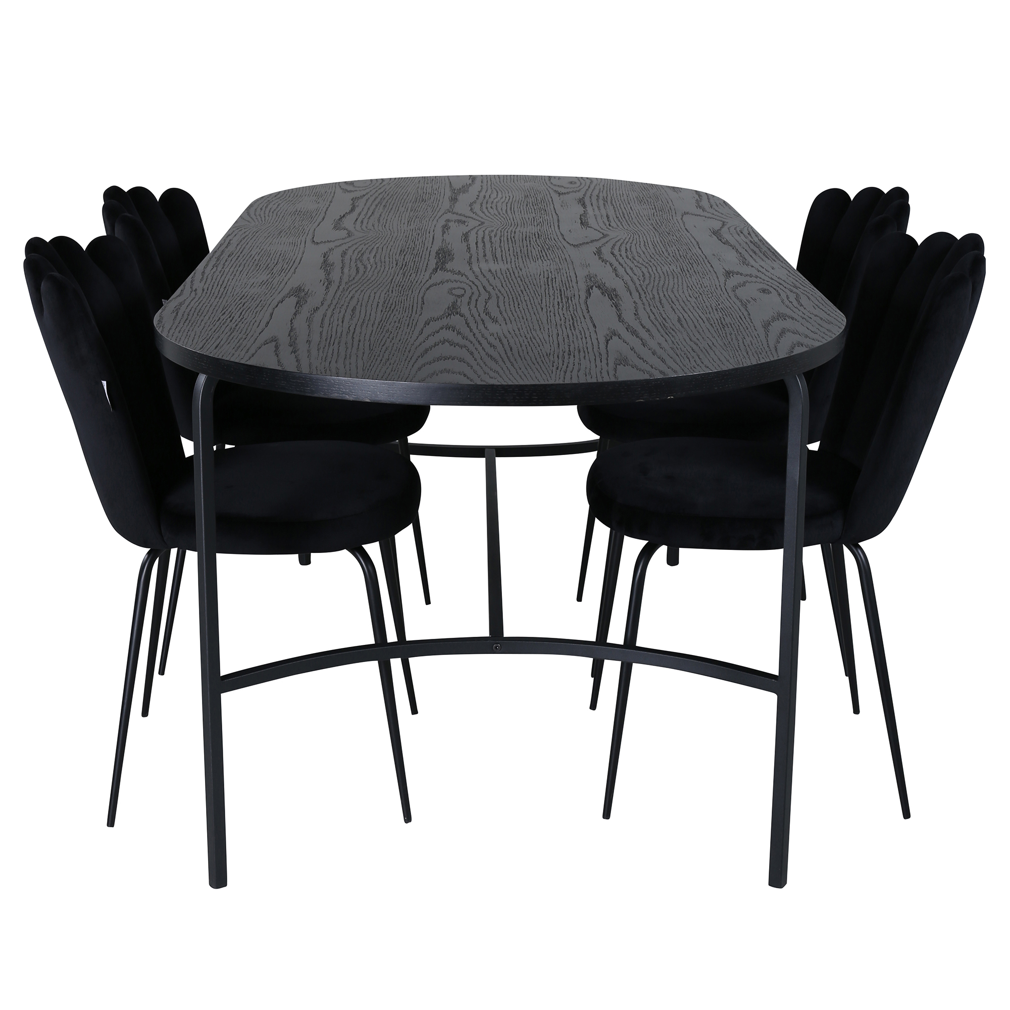 Matgrupp Venture Home San Francisco med 4 Limhamn Light Stolar