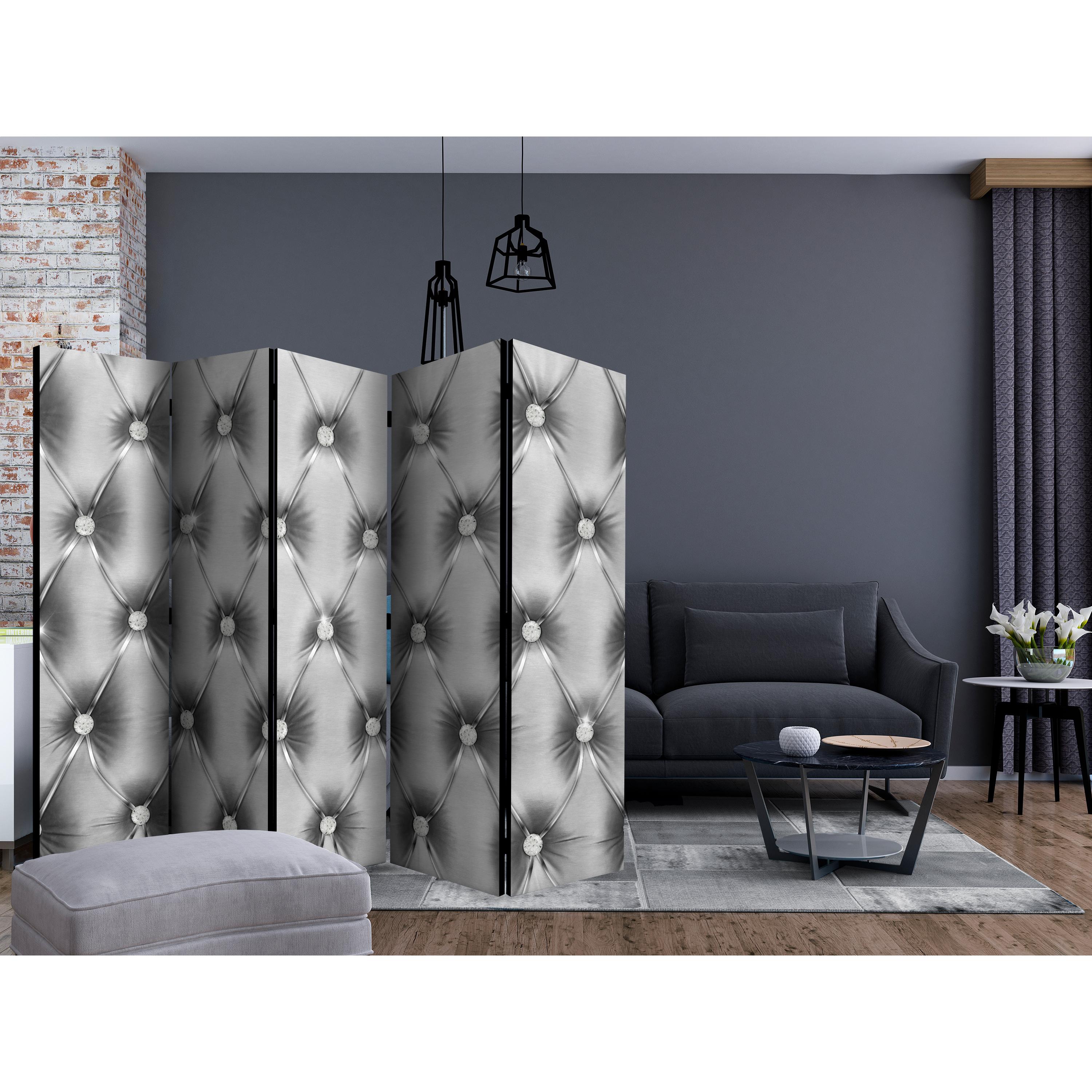 Rumsavdelare Skärmvägg Arkiio Silver Luxury II 225x172 cm