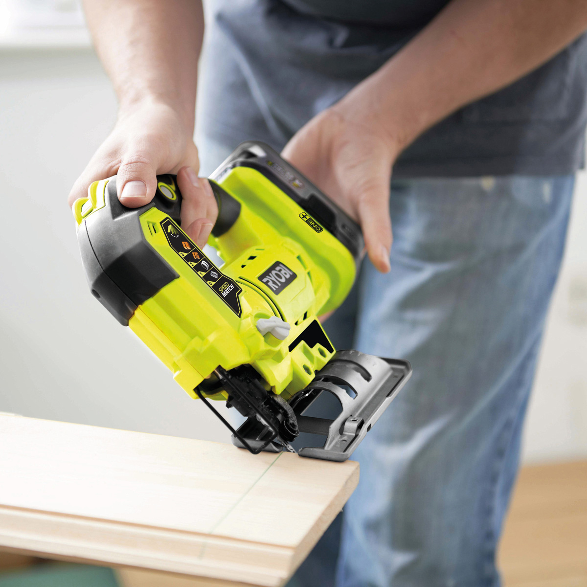 Sticksåg RYOBI ONE+ R18JS-0 18V 3000 slag/min & 25mm slaglängd utan batteri & laddare