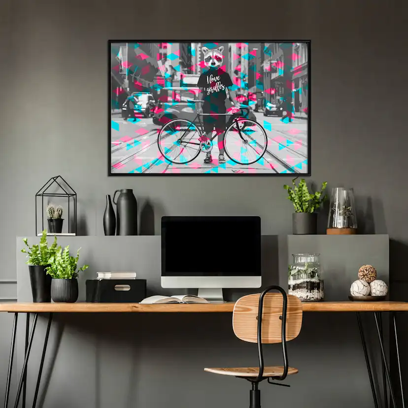 Poster Artgeist Affisch I Love Giraffes