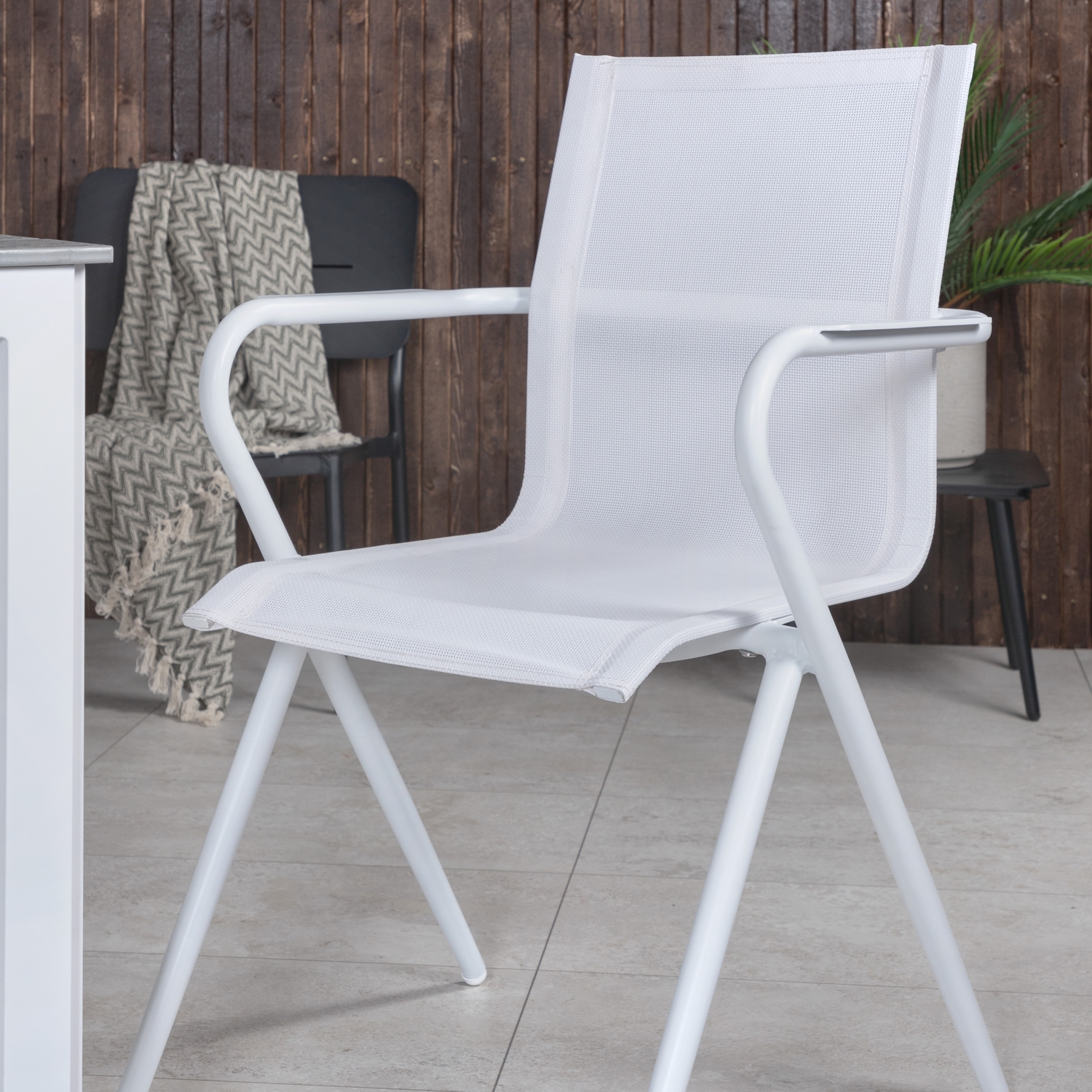 Matgrupp Venture Home Pincy Vit med 6 Aspen Matstolar