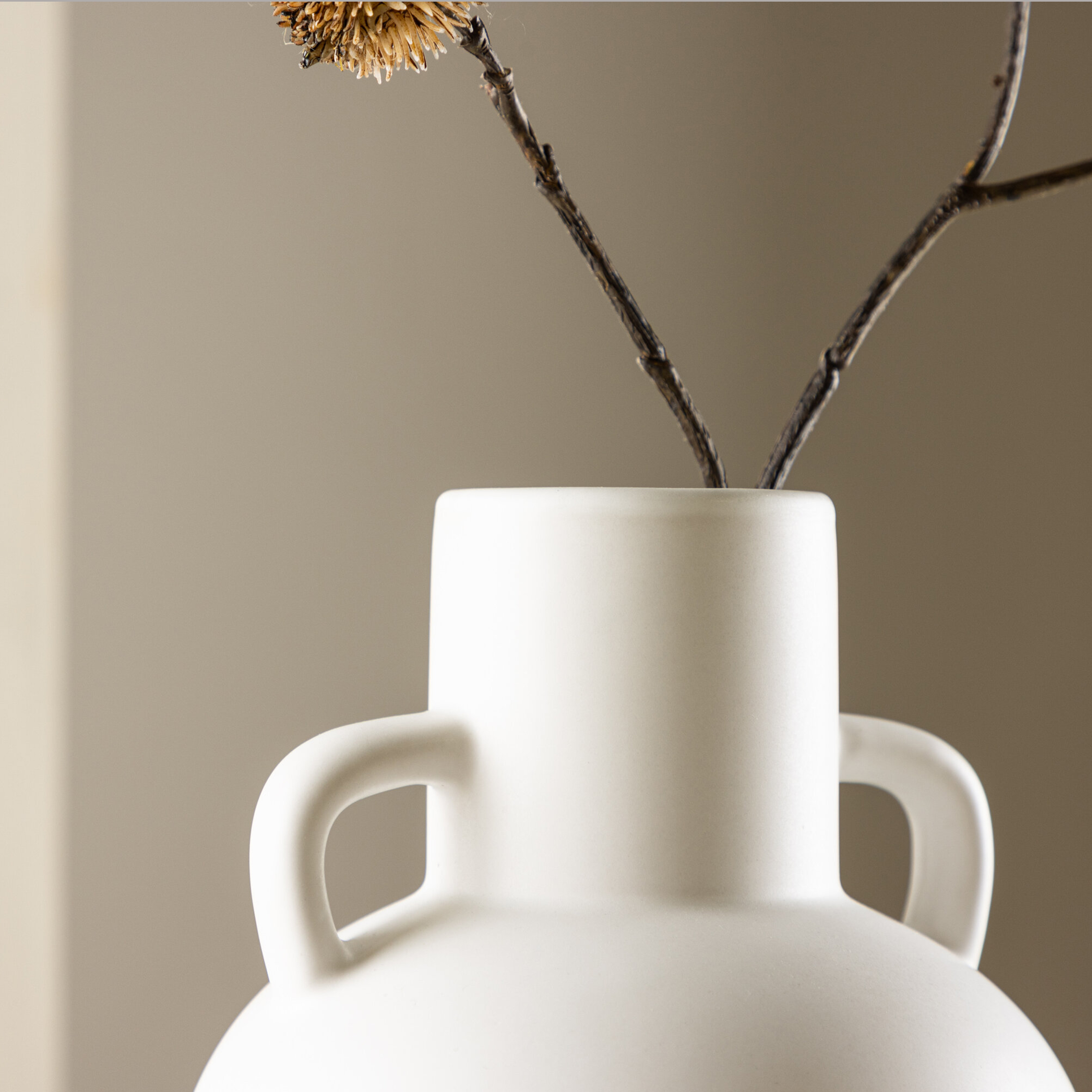 Cent Vase - Matte White - 16*16*24cm Vit