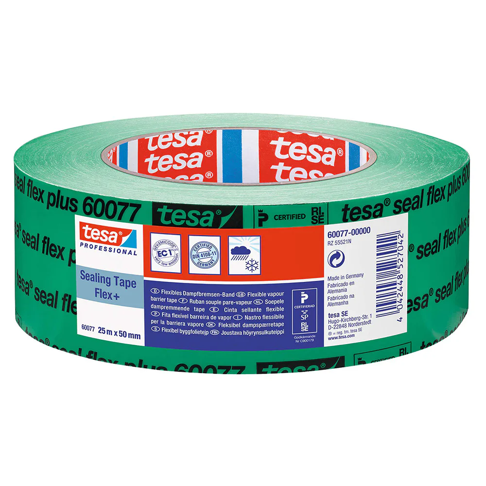 Byggfolietejp Tesa Sealflex Plus 50 mm x 25M