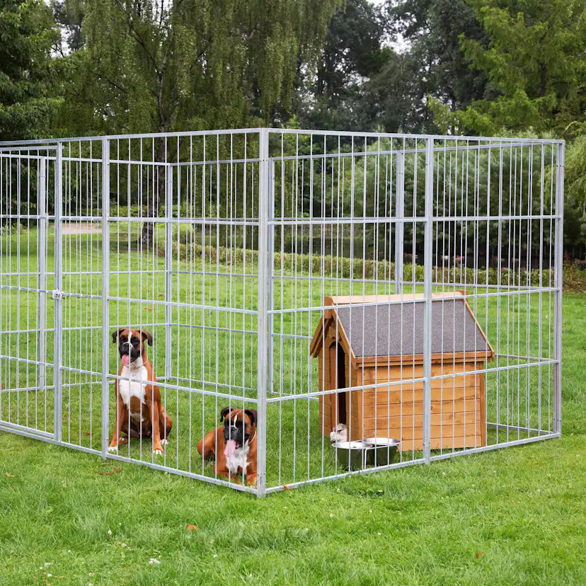 HUNDEGÅRD STOR MODEL 9 sidmoduler + 1 grindmodul
